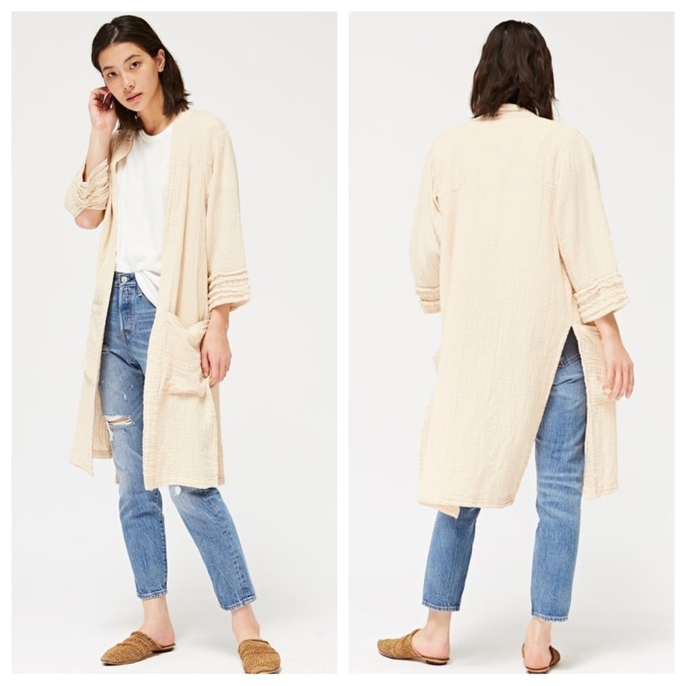 Lacausa Sunny Cotton Cardigan kimono Duster 13600